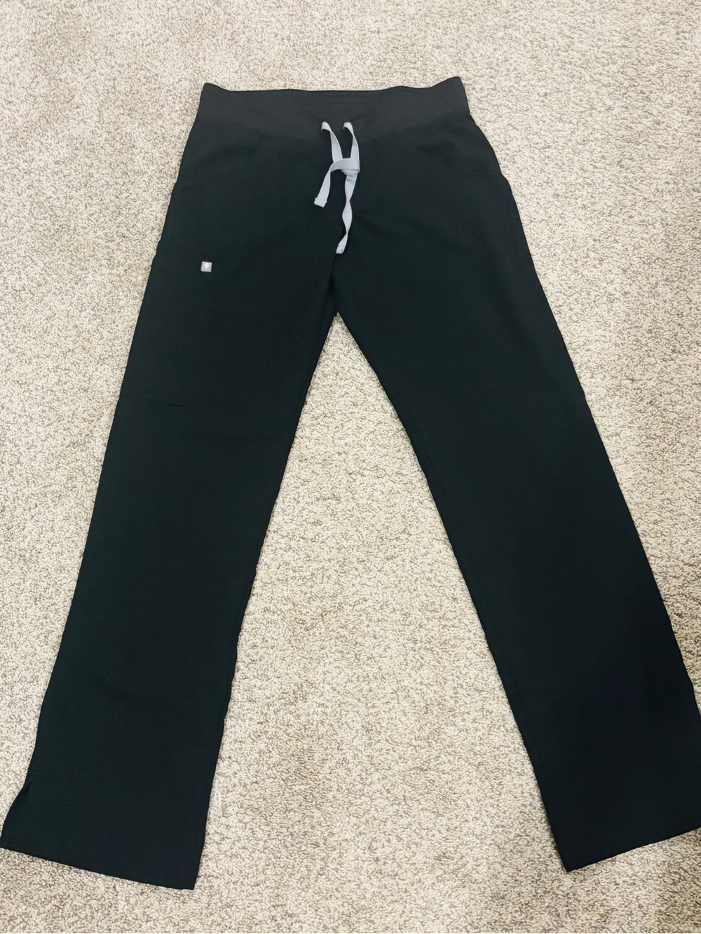 Figs Scrub Black Drawstring Pants
